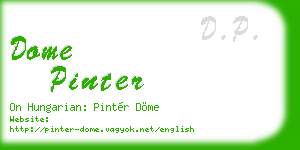 dome pinter business card